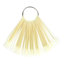 Vzorkovník na nechty na paličkách naturálny mandľa 50ks