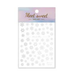 Nálepky na nechty vločky C333