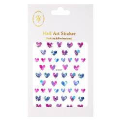 Nálepky na nechty Srdiečka - Valentín D5467