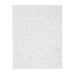 Samolepiace 5D nálepky na nechty JO-910 s vločkami