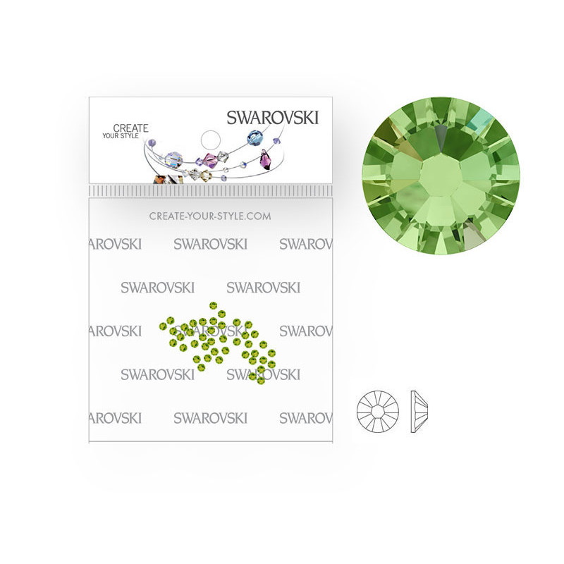 Swarovski kryštáliky SS5 Peridot - 50 kusov