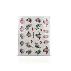 Vianočná nálepka na nechty 941