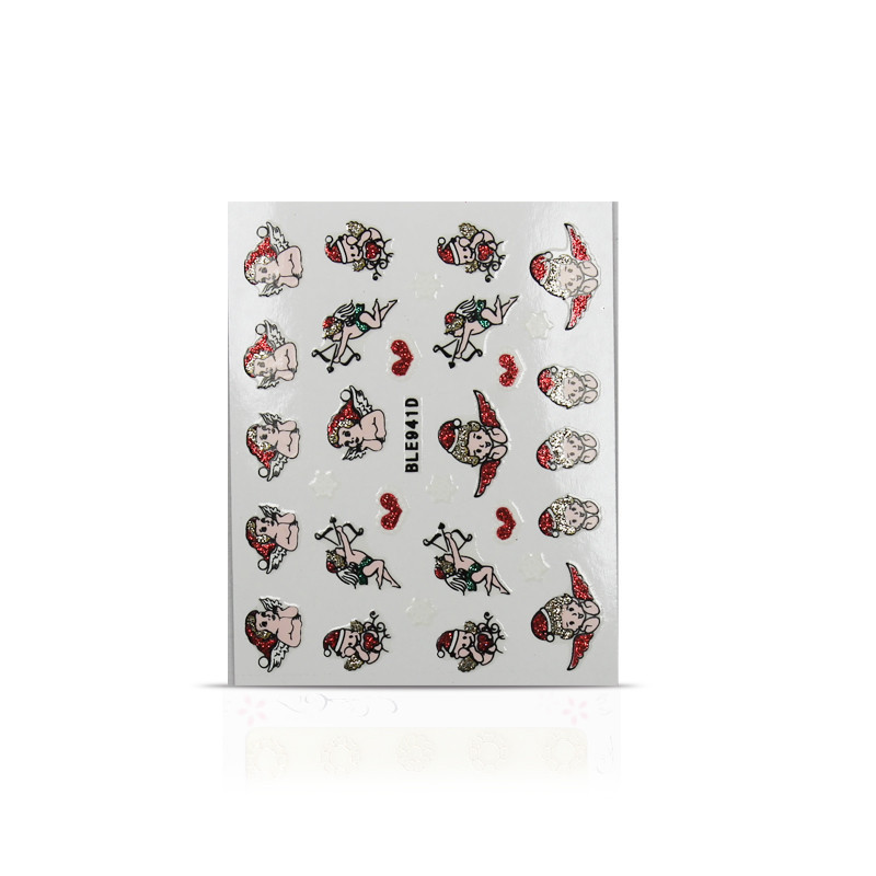 Vianočná nálepka na nechty 941