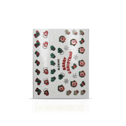 Vianočná nálepka na nechty 934