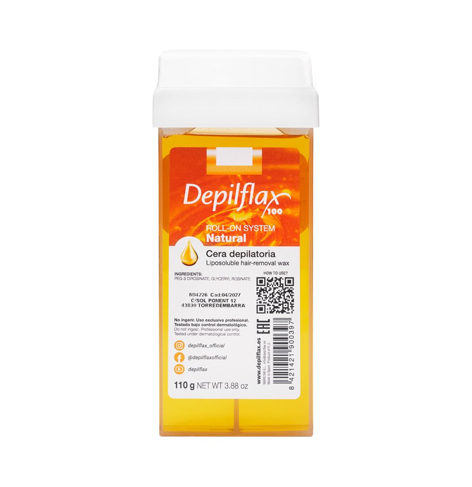 Depilflax depilačný vosk 100, prírodný, rolka 110g