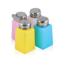 Pumpička fľaša chróm 180ml mix farieb