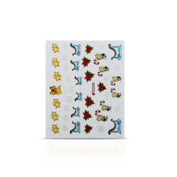 Vianočná nálepka na nechty 030