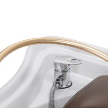 Gabbiano Head Spa 017 posteľ na umývanie vlasov hnedá