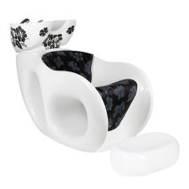 Kadernícka umývacia jednotka Gabbiano biely slez