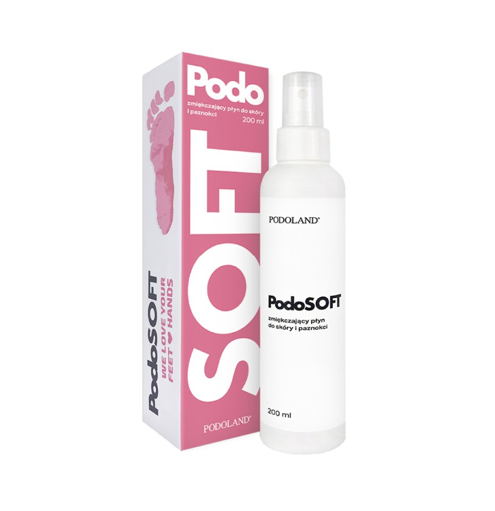 Podoland prípravok PodoSoft zjemňujúci tekutý na pokožku a nechty 200ml
