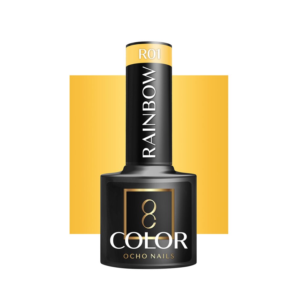 OCHO NAILS Hybridný lak na nechty dúhový R01 -5 g