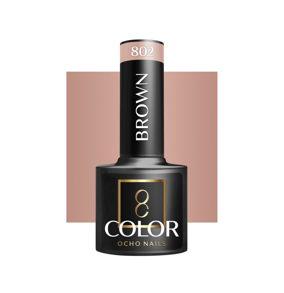 OCHO NAILS Hybridný lak na nechty hnedý 802 -5 g