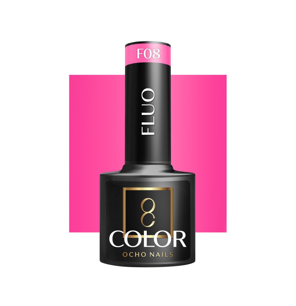 OCHO NAILS Hybridný lak na nechty fluo F08 -5 g