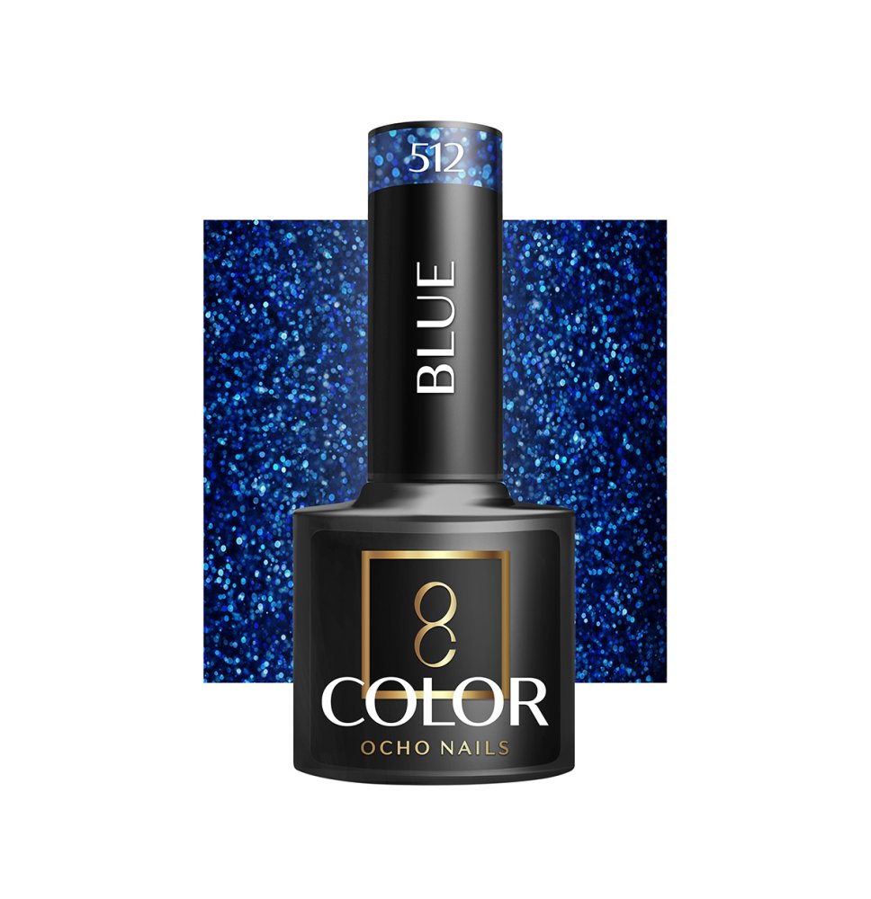 OCHO NAILS Hybridný lak na nechty modrý 512 -5 g