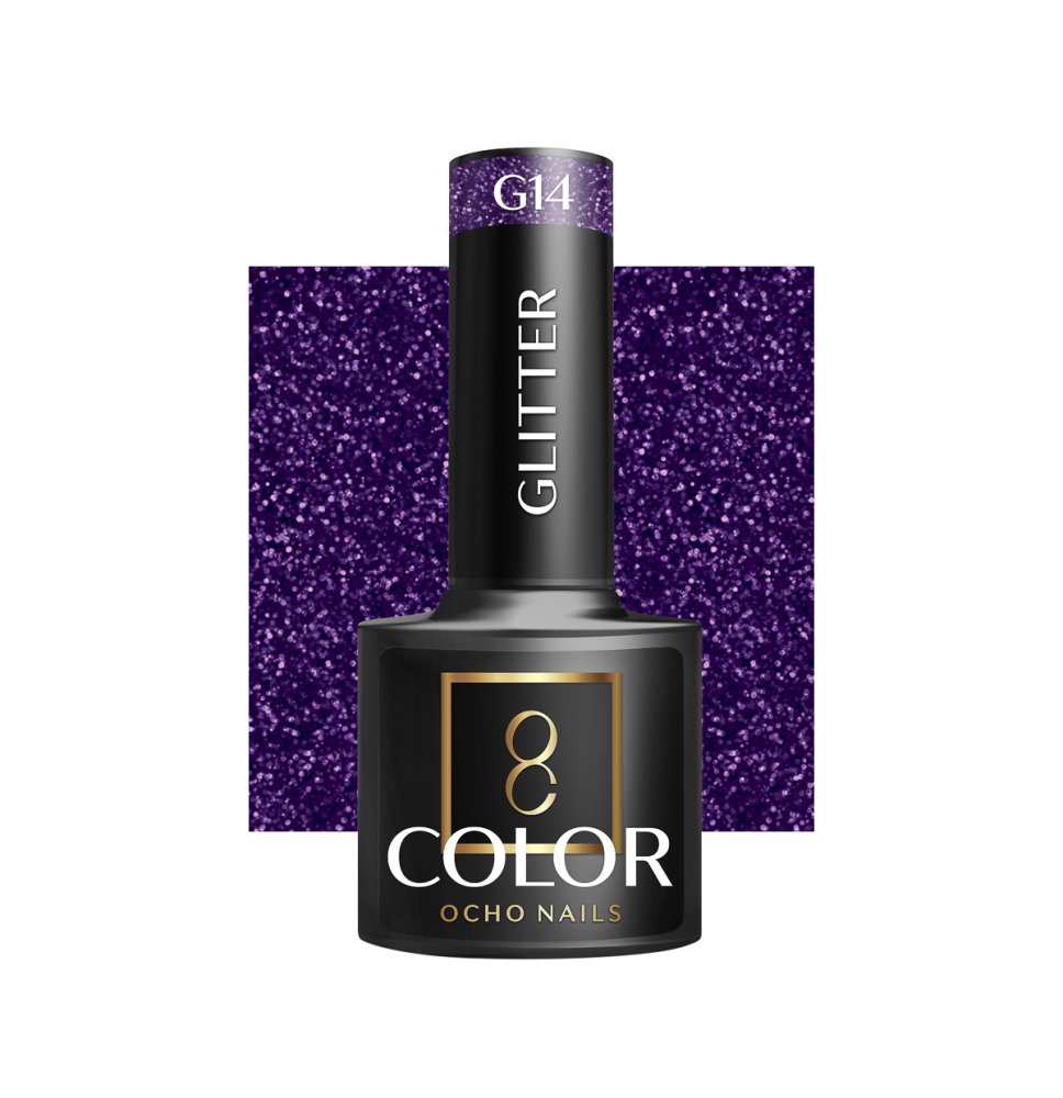 OCHO NAILS Hybridný lak na nechty trblietky G14 -5 g
