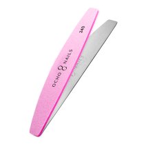 Ocho Nails polmesiac kovový jadrový pilník + leštičky 240 10 ks.