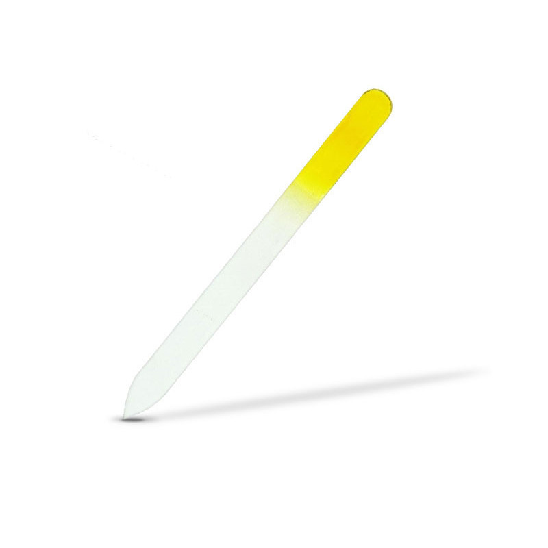 Sklenený pilník žltý - 14cm
