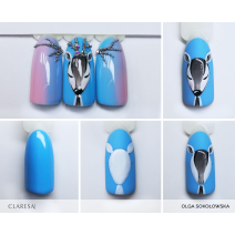 Gél lak CLARESA Blue 702 5ml