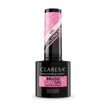 CLARESA BRUSH EASY GEL GLITTER PINK 5g