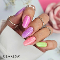 CLARESA BRUSH EASY GEL GLITTER PEACH 5g