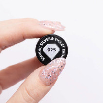 Semilac gél lak 925 Silver & Violet Drops 7ml