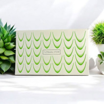 Gradientové francúzske vodolepky na nechty French Ombre zelené STZ46