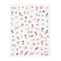 Samolepiace  nálepky na nechty kvety ruže CA472