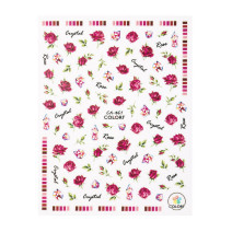 Samolepiace  nálepky na nechty kvety ruže CA461