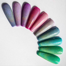 Molly Nails Flashing Holo je magnetický hybridný lak s holografickým efektom 8g
