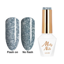 Molly Nails gél lak Flashing Lights Bling it Back HEMA/Di-HEMA Free 8g Nr 567