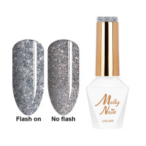 Molly Nails gél lak Flashing LightsMetal Mind HEMA/Di-HEMA Free 8g Nr 565
