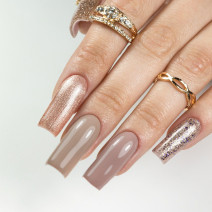 Molly Nails gél lak Flashing Lights Bitter Brown HEMA/Di-HEMA Free 8g Nr 564