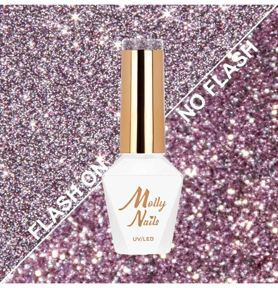 Molly Nails gél lak Flashing Lights Fabulous HEMA/Di-HEMA Free 8g Nr 563