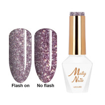 Molly Nails gél lak Flashing Lights Fabulous HEMA/Di-HEMA Free 8g Nr 563