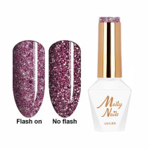 Molly Nails gél lak Flashing Lights Oh, so glow! HEMA/Di-HEMA Free 8g Nr 562