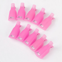 Svetlo ružové klipsy na odstránenie gél lakov 10ks