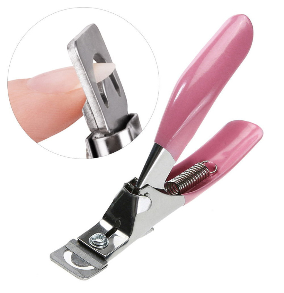 Gilotína na nechty pogumovaná ružová