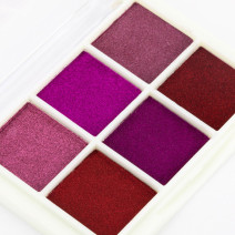 Zrkadlový prášok na nechty – sada 6 farieb a aplikátormi č.6