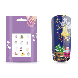 Vodolepka na nechty | Christmas Glitter Tattoo 21