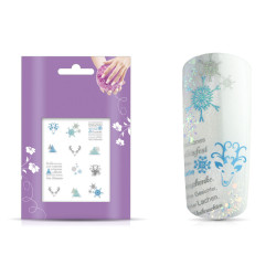 Vodolepka na nechty | Christmas Glitter Tattoo 16