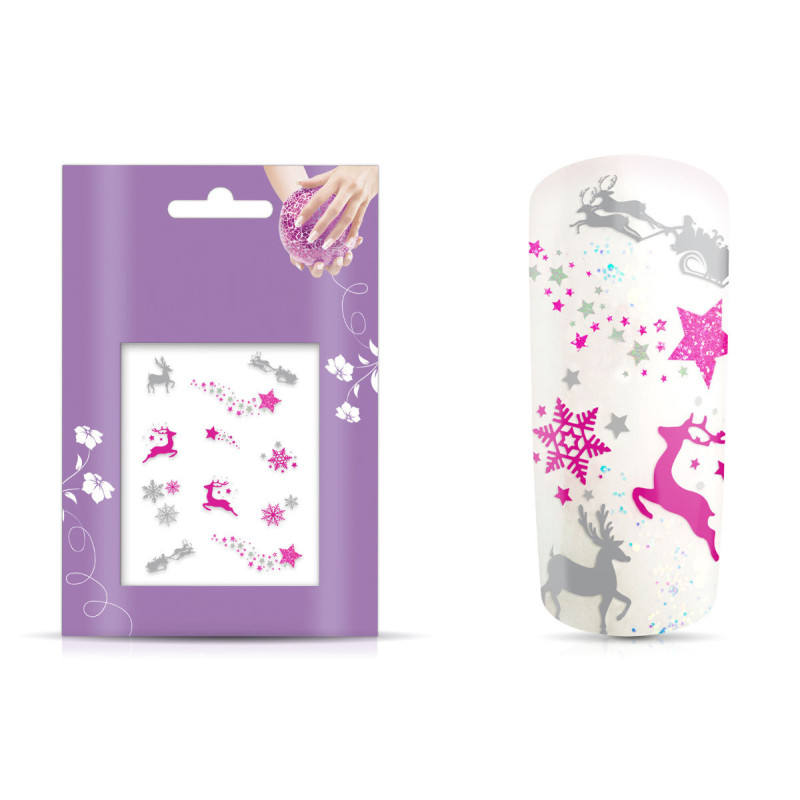 Vodolepka na nechty | Christmas Glitter Tattoo 4