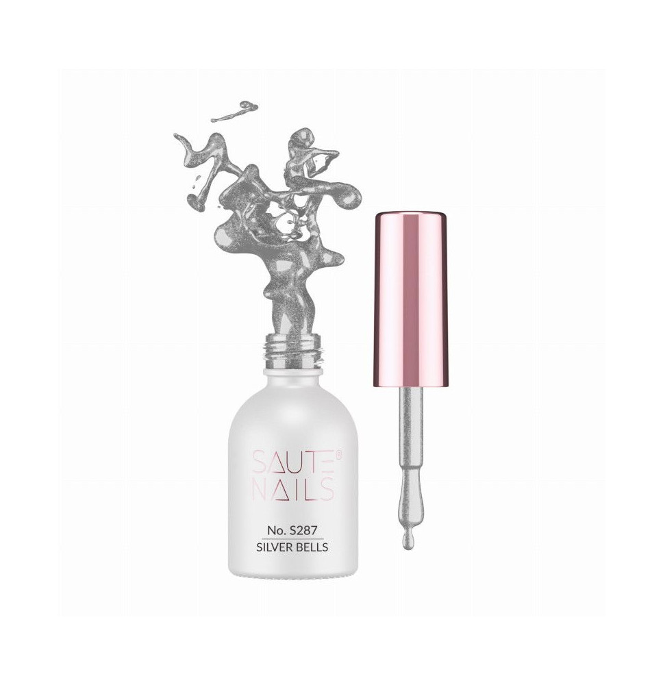 Gél lak na nechty Saute Nails S287 Silver Bells 8ml