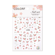 Samolepiace Nálepky na Nechty – Kvety a Nápisy CA-362