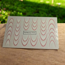 Gradientové francúzske vodolepky na nechty French Ombre ružové STZ51