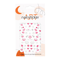 Samolepiace Valentínske Nálepky na Nechty CO040