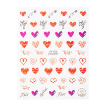 Samolepiace Valentínske Nálepky na Nechty CA858
