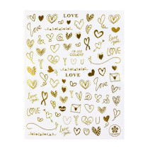 Samolepiace Valentínske Nálepky na Nechty CB-202