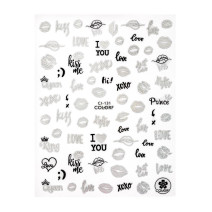 Samolepiace Valentínske Nálepky na Nechty CJ131