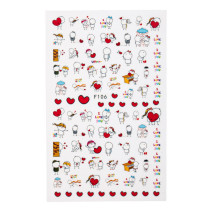 Samolepiace Valentínske Nálepky na Nechty F106