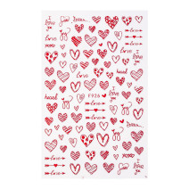Samolepiace Valentínske Nálepky na Nechty F926